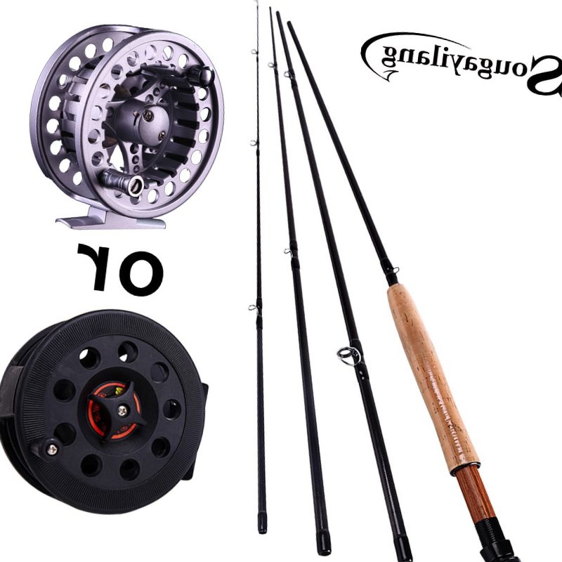 Fly Fishing Rod and Reel Combo 2.7m Fly Fishing Rod with Reel Fishing Tackle Rods Carbon Ocean Lake (Line As Free Gift ) Pesca