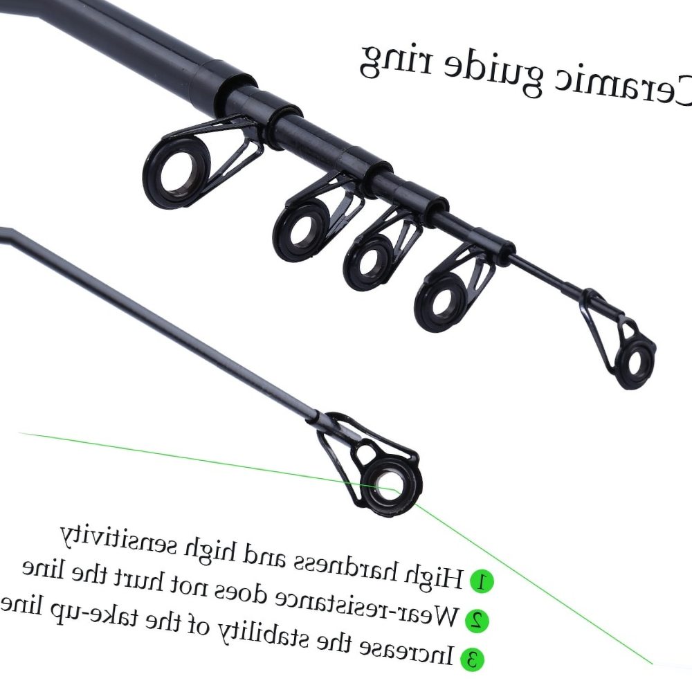 Sougayilang 125cm Ice Fishing Rod and Closed Face Fishing Spinning Reel Combo Mini Carbon Ice Fishing Reel Set Telescopic Rods