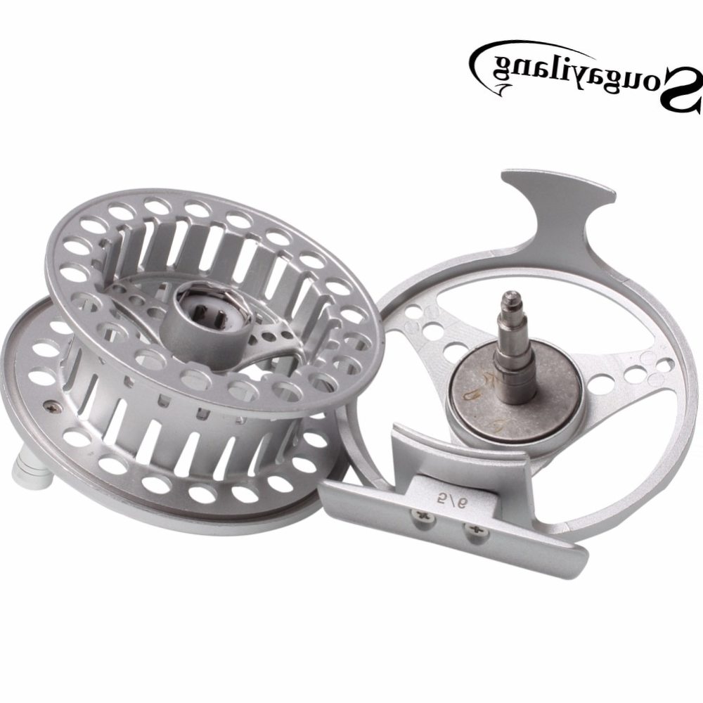 Sougayilang Winter Fishing Full Metal Body Aluminium Alloy Fly Fishing Reel Wheel Fishing Coil Wheel Fly Fishing Wheel Tackle