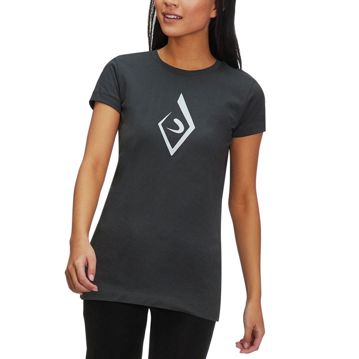 Black Diamond Brushstroke Short-Sleeve T-Shirt - Women's