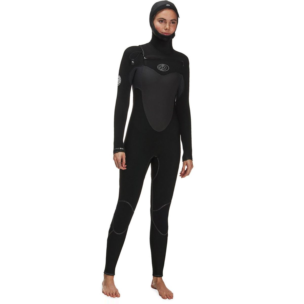Rip Curl Flash Bomb Hooded 5/4 Chest-Zip Full Wetsuit - Women's