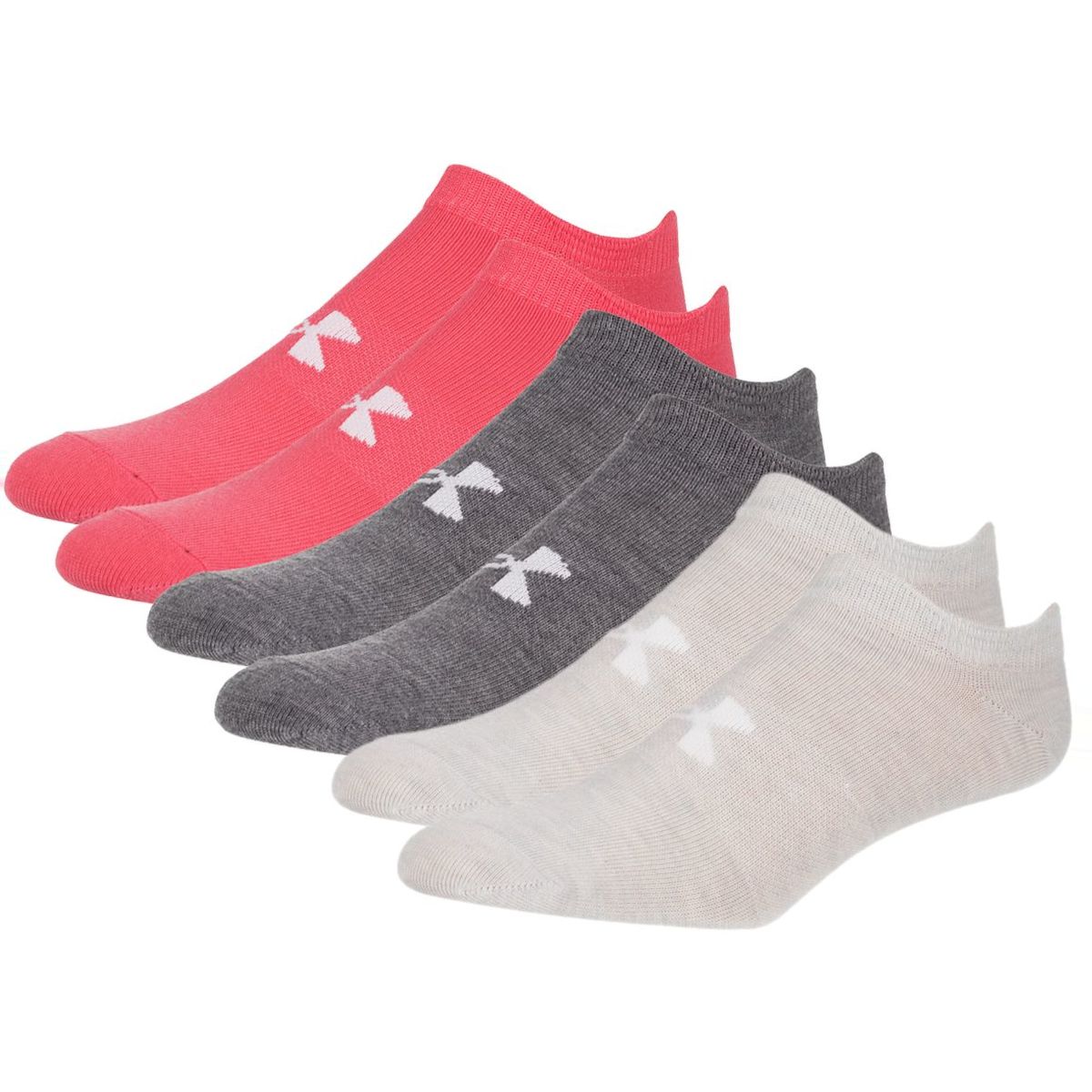 Under Armour Essential No-Show 2.0 Sock - 6-Pack - Women's