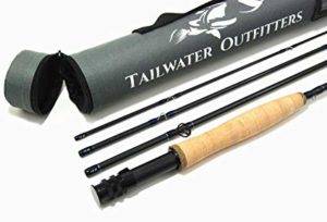 Tailwater outfitters toccoa fly rod: high performance 4 piece, fast action im8 graphite with rod tube