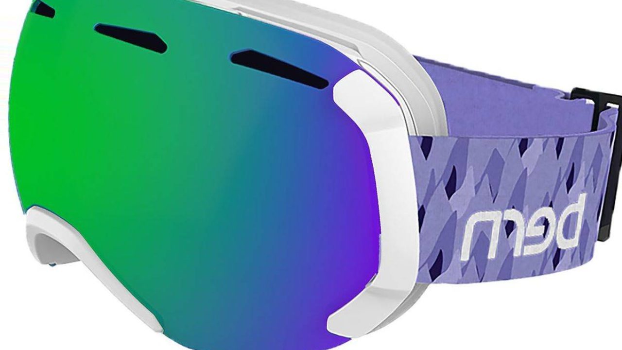Bern Women's Juno Medium Frame Ski Snow Turquoise Snowflake Goggles Free Lens 