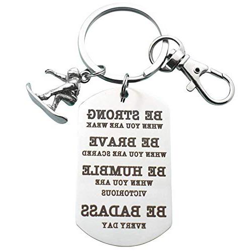 Snowboarding Keychain gift for snowboarders