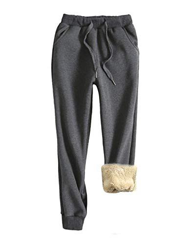 Yeokou Women's Warm Sherpa Lined Cold weather pants
