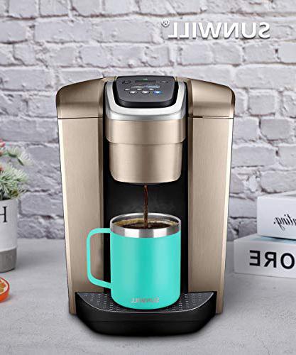 SUNWILL 14 oz Coffee Mug, Vacuum Insulated camping cup