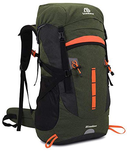 VEVESMUNDO 50L Hiking Backpack Men Women for Travel Mountaineering Climbing Camping Trekking (Army Green) Climbing backpack