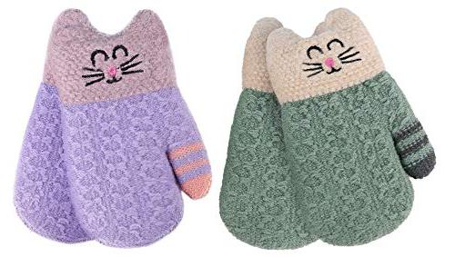 Arctic Paw 3 Pairs Kids' Sherpa Lined kids mittens