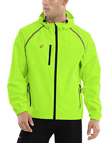 BALEAF Waterproof Reflective Lightweight Mens Running Jackets