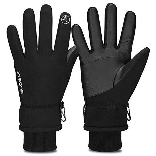 Cevapro -30℉ Winter Gloves Touchscreen Gloves Thermal Gloves for Running | Medium Waterproof Hiking Gloves