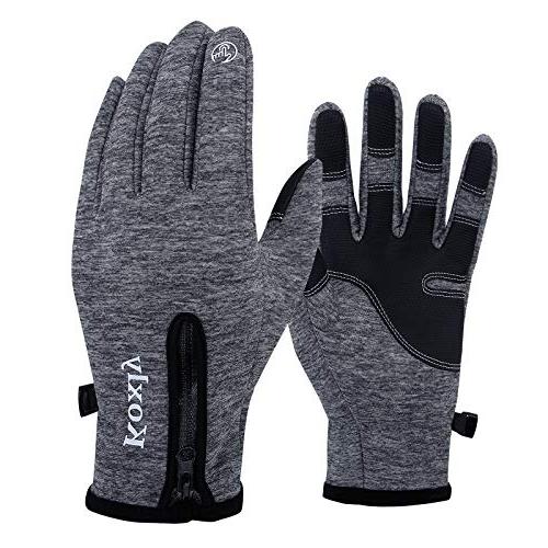 Koxly Winter Gloves Touch Screen Waterproof Hiking Gloves
