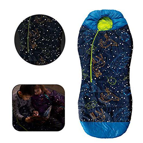 AceCamp Glow in The Dark Mummy Youth sleeping bag for kids
