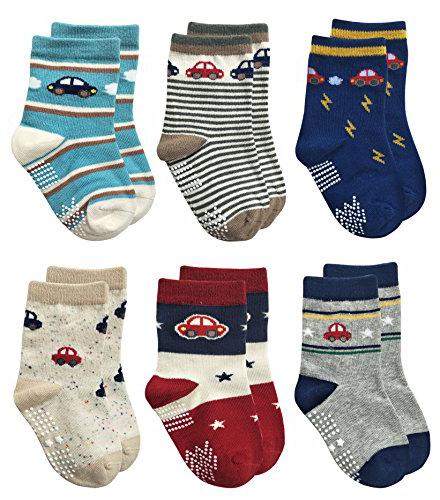 RATIVE RB-71112 Non Skid Anti Slip Crew winter socks for toddlers