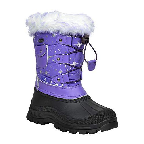 DREAM PAIRS Boys Girls Insulated Waterproof Boots For Kids