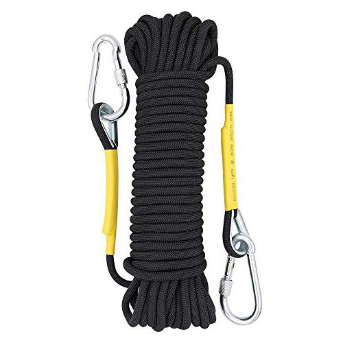 Diameter 32ft Yaegoo Climbing Rope Professional Outdoor Static Rock Climbing Rope,Escape Rope Ice Climbing Equipment Fire Rescue Parachute Rope 10 mm 3/8 in 