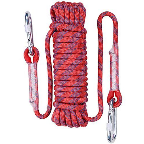 Climbing Static Rope Safety Climbing Rappelling Rope Outdoor 64Ft 1/3 Inch 
