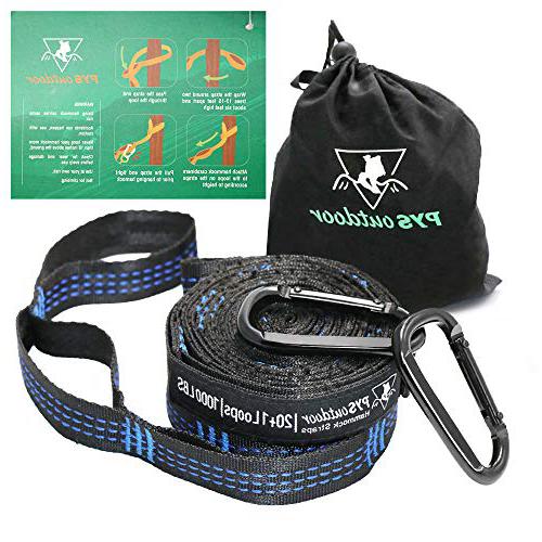 pys XL Straps with 2 Premium Carabiners Hammock Suspension System