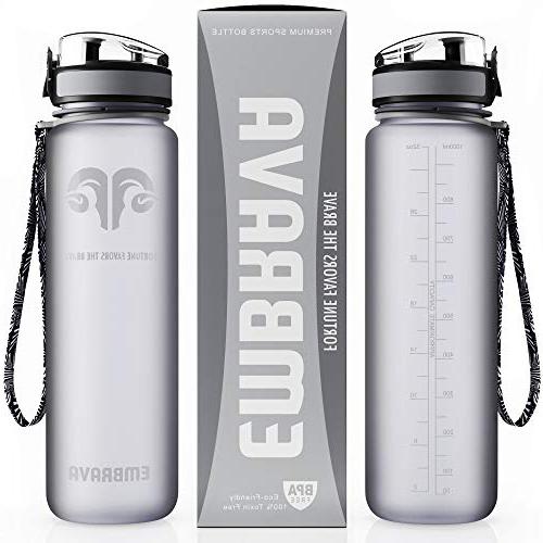 Embrava Best Sports Non-Toxic Water Bottle For Runners
