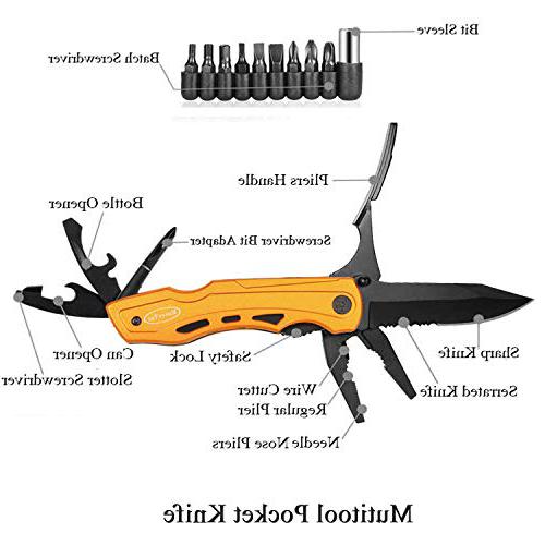 RoverTac Pocket Multitool Folding Camping Knife