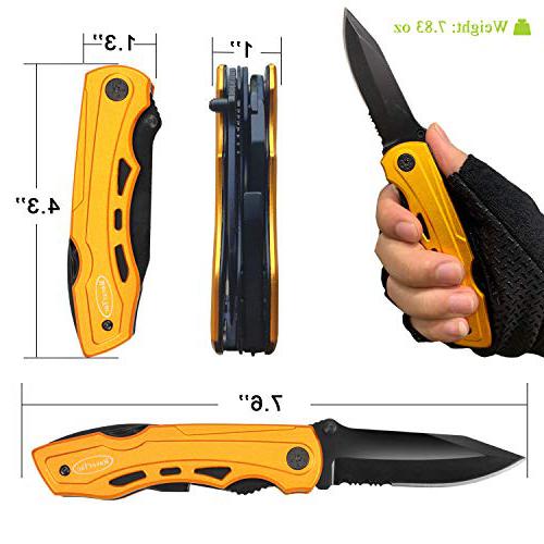 RoverTac Pocket Knife Multitool Folding Camping Pocket Knife