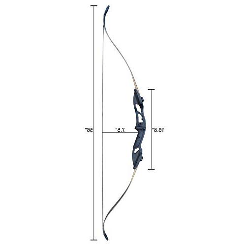 D&Q Bow and Arrow Takedown Recurve beginner bow for hunting