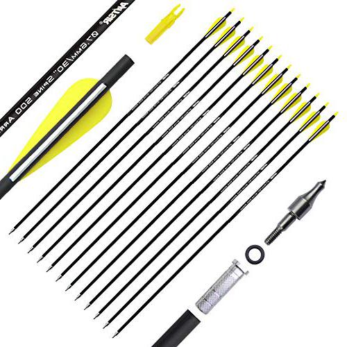 ANTSIR 30 Inch Carbon arrows for compound bow hunting