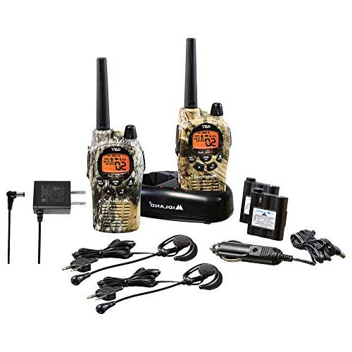 Midland 50 Channel GMRS Two-Way Radio waterproof walkie talkie